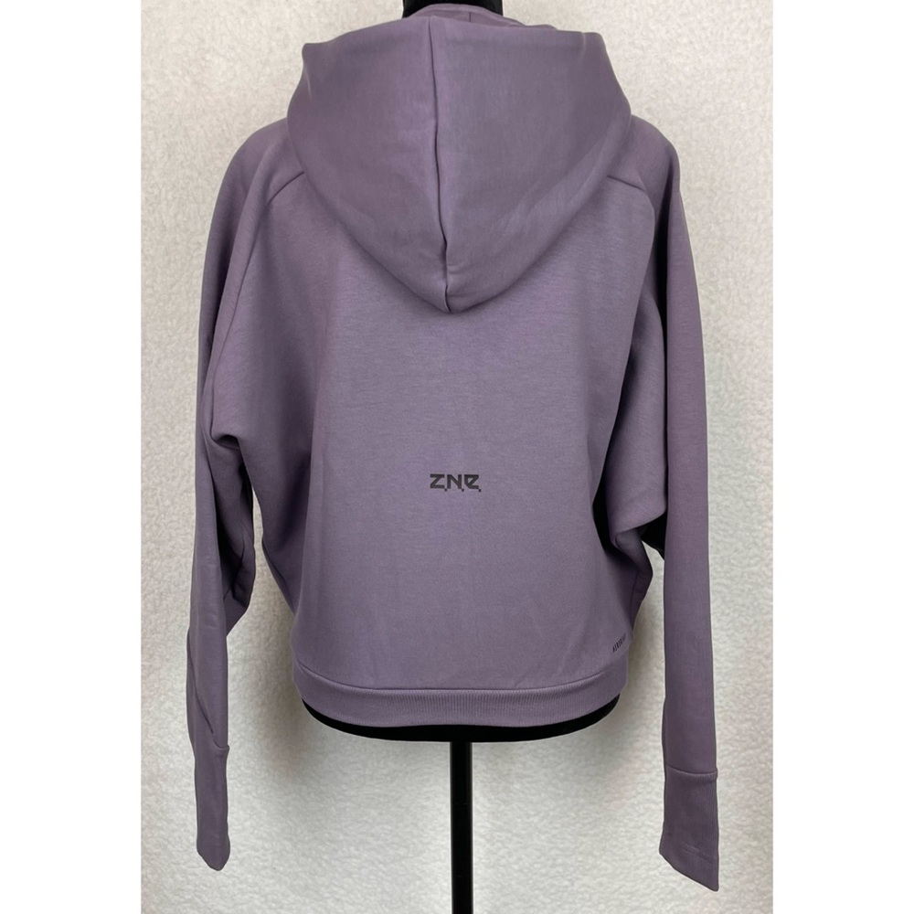 ADIDAS • Shadow Violet F23 ZNE Full-Zip Hooded Jacket, XS - Picture 9 of 16
